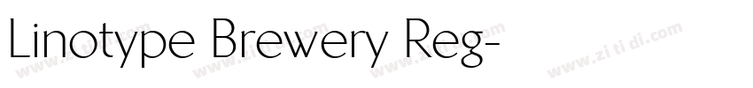 Linotype Brewery Reg字体转换